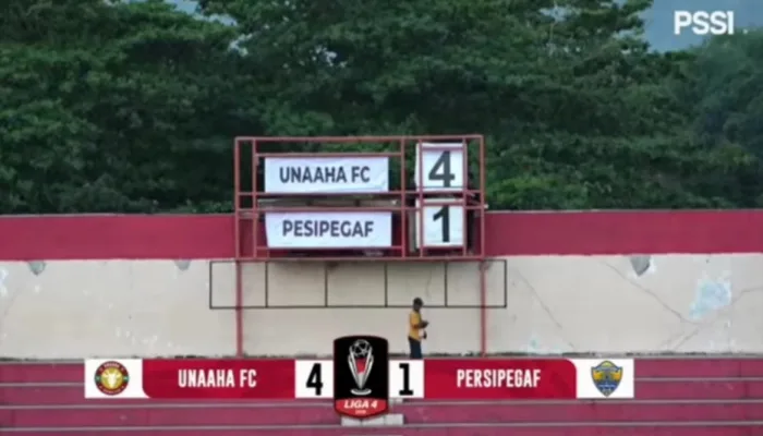 Hancurkan Persipegaf 4-1, Unaaha FC Melesat ke Puncak Klasemen Grup G Liga 4
