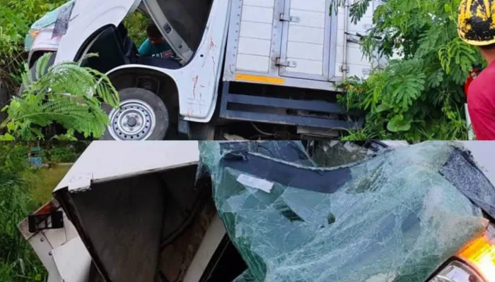 Sopir Diduga Mengantuk, Mobil Rute Baubau–Kendari Hantam Tiang Listrik di Laeya Buton Utara