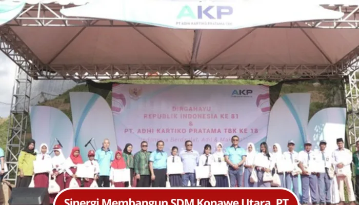 Sinergi Membangun SDM Konawe Utara, PT Adhi Kartiko Pratama Tbk Beri Beasiswa Pelajar Berprestasi di 9 Sekolah